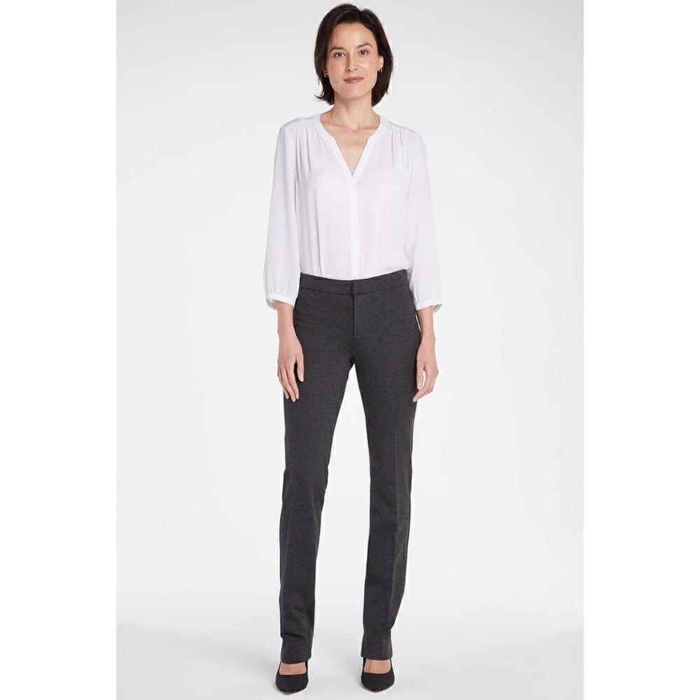 NWT NYDJ Slim Trouser Pants - Charcoal Heathered